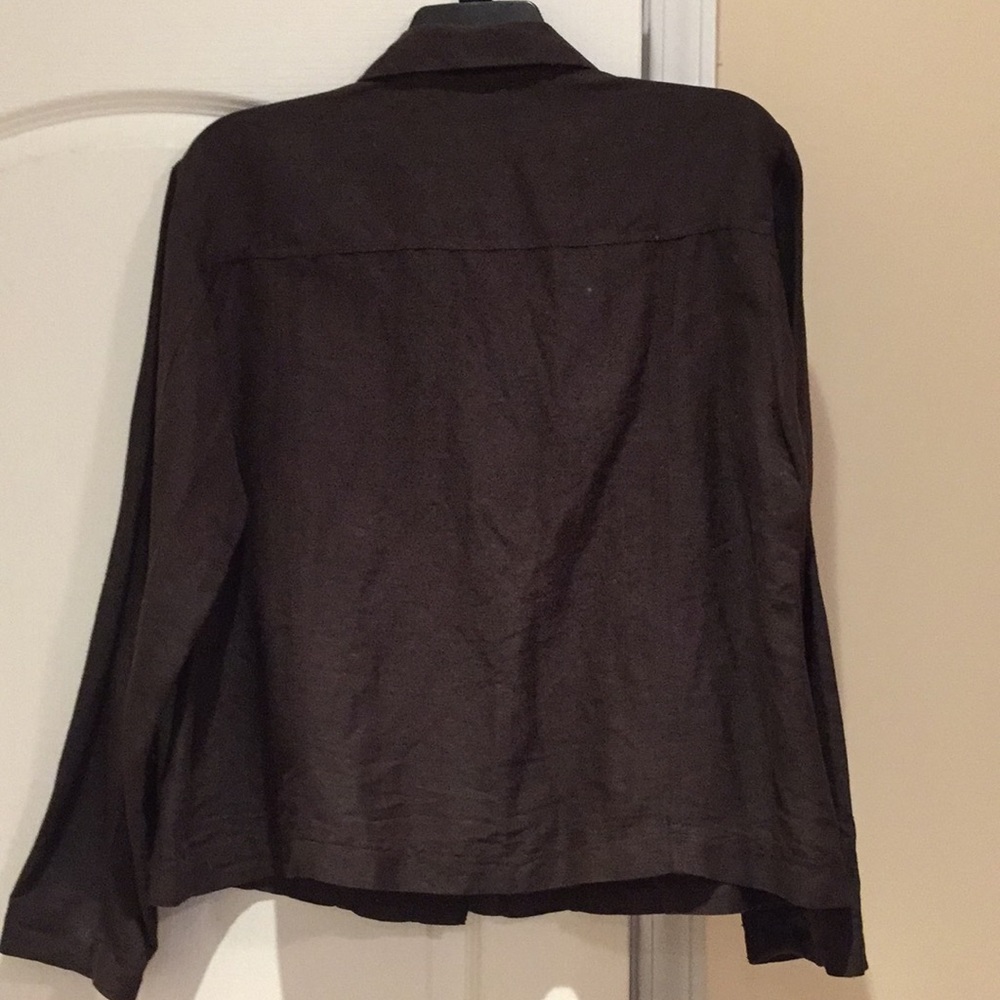 CHICOS linen blend lightweight jacket - Picture 4 of 8
